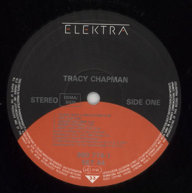 Tracy Chapman Tracy Chapman - 1st - German Hype Sticker UK vinyl LP album (LP record) TRALPTR856282