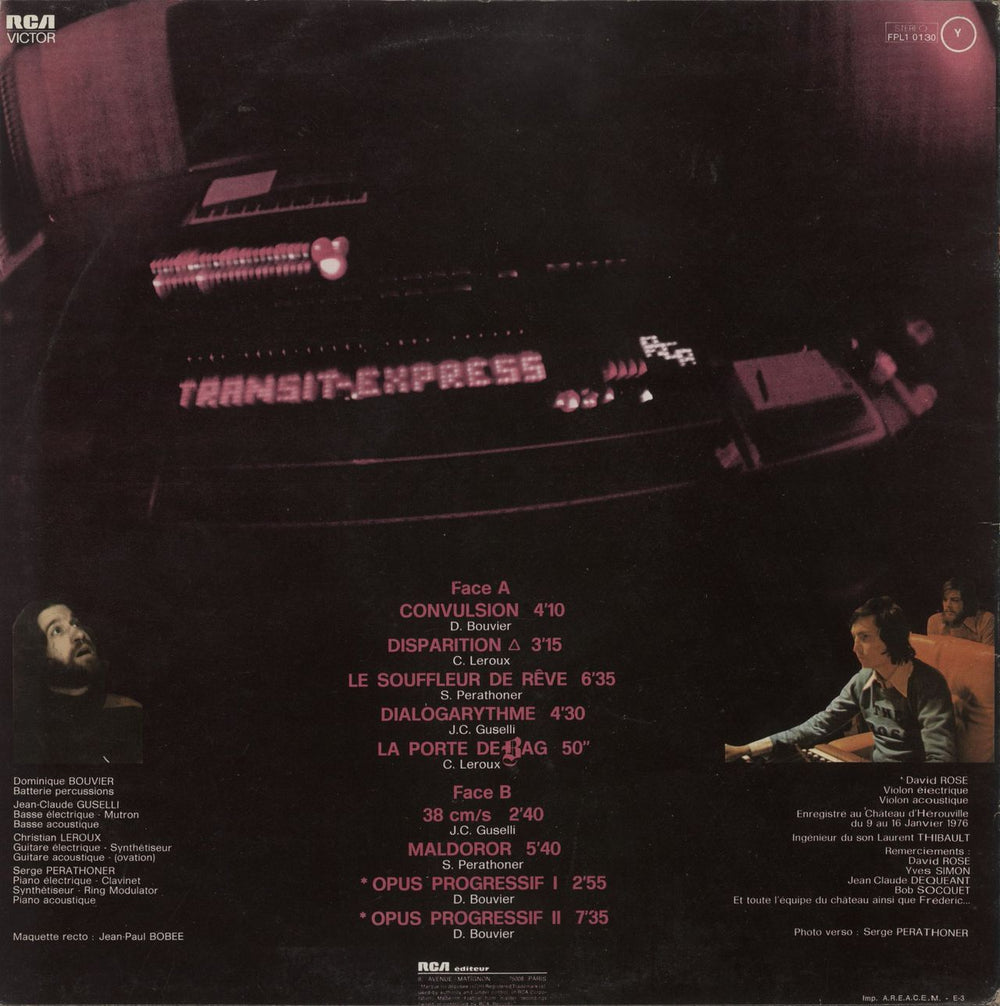 Transit Express Opus Progressif French vinyl LP album (LP record)