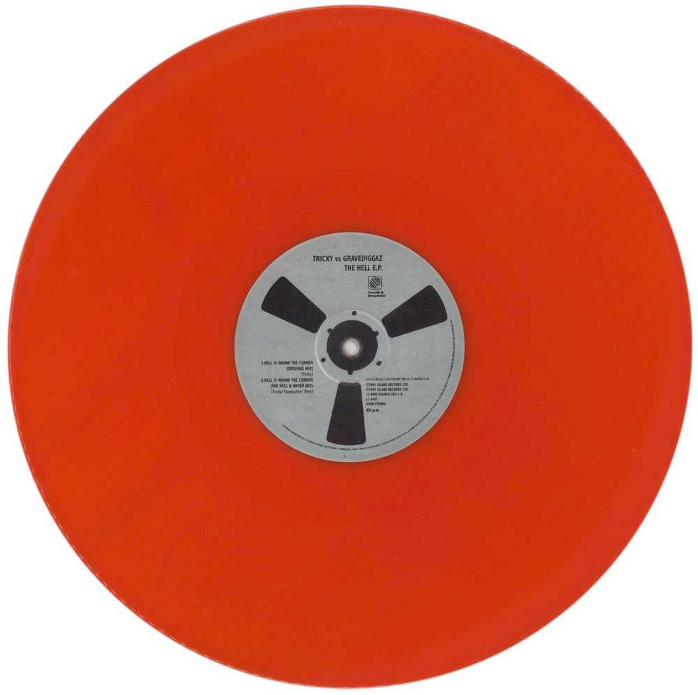 Tricky The Hell - Red Vinyl UK 12" vinyl single (12 inch record / Maxi-single) TRK12TH132461