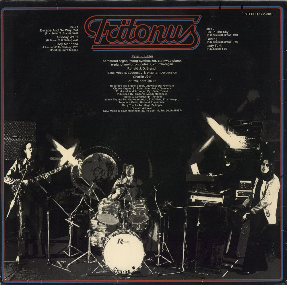 Tritonus Tritonus German vinyl LP album (LP record)
