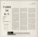 Tubby Hayes Tubbs In N.Y. UK vinyl LP album (LP record)