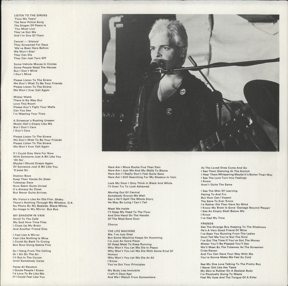 Tubeway Army First Album US Promo vinyl LP album (LP record)