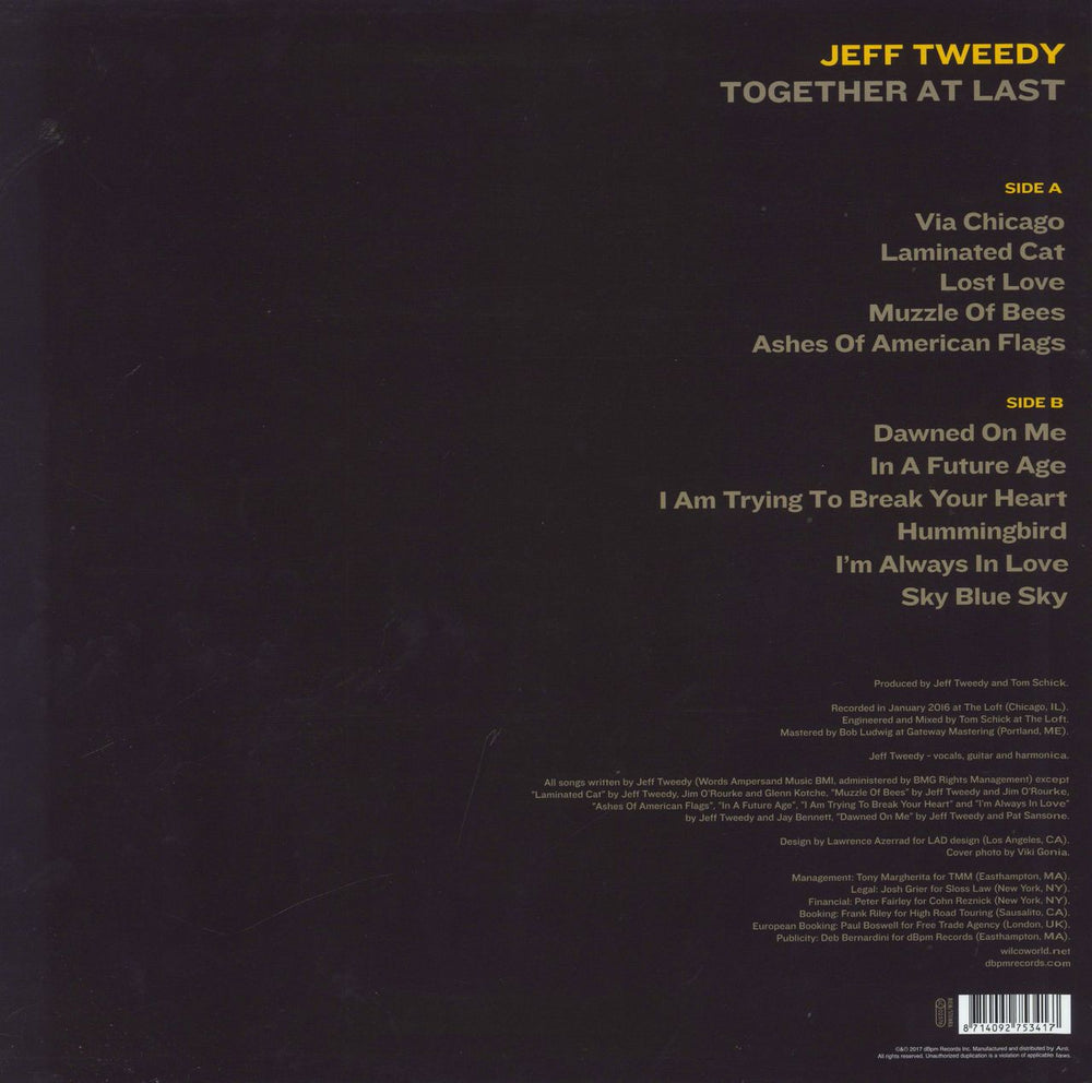 Tweedy Together At Last - 180gm Yellow Vinyl UK vinyl LP album (LP record) 8714092753417