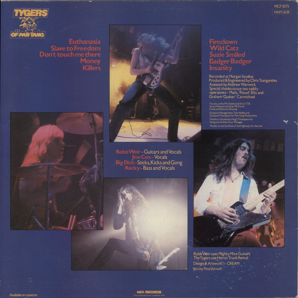 Tygers Of Pan Tang Wild Cat UK vinyl LP album (LP record)