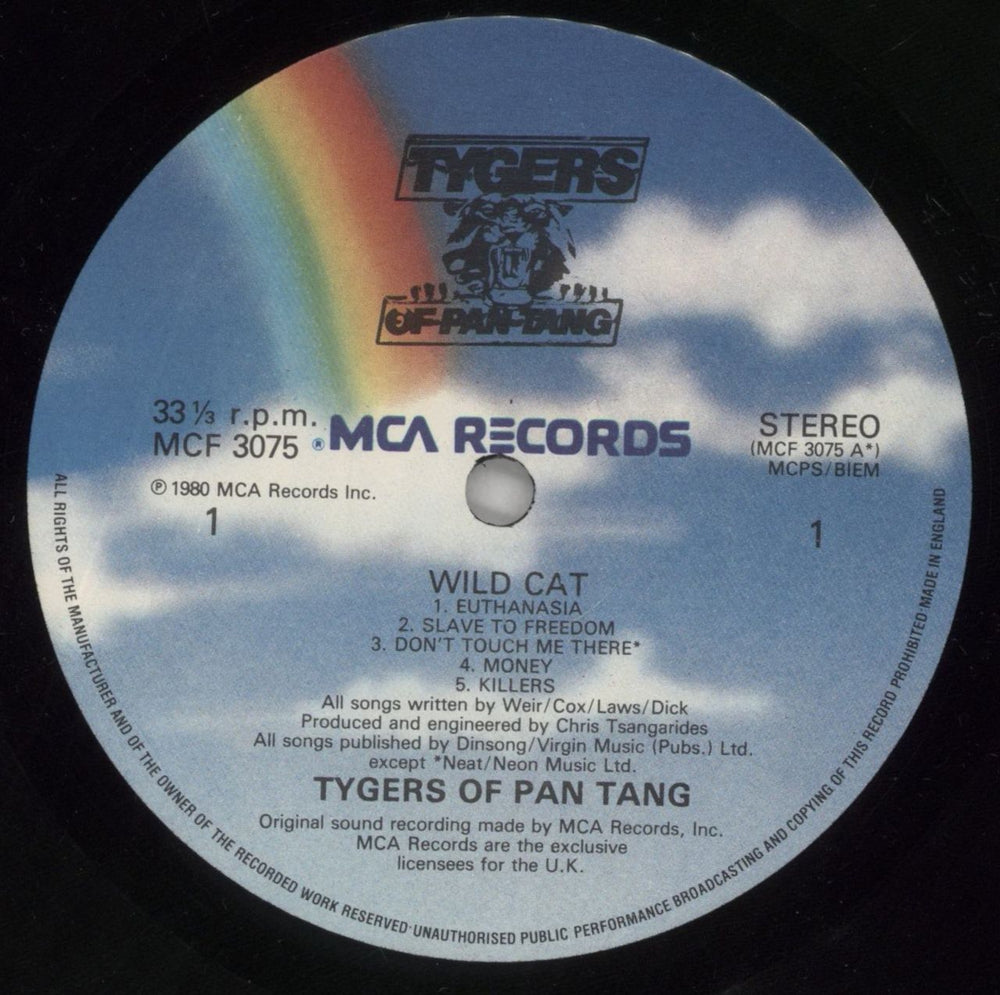 Tygers Of Pan Tang Wild Cat UK vinyl LP album (LP record) TYGLPWI394849