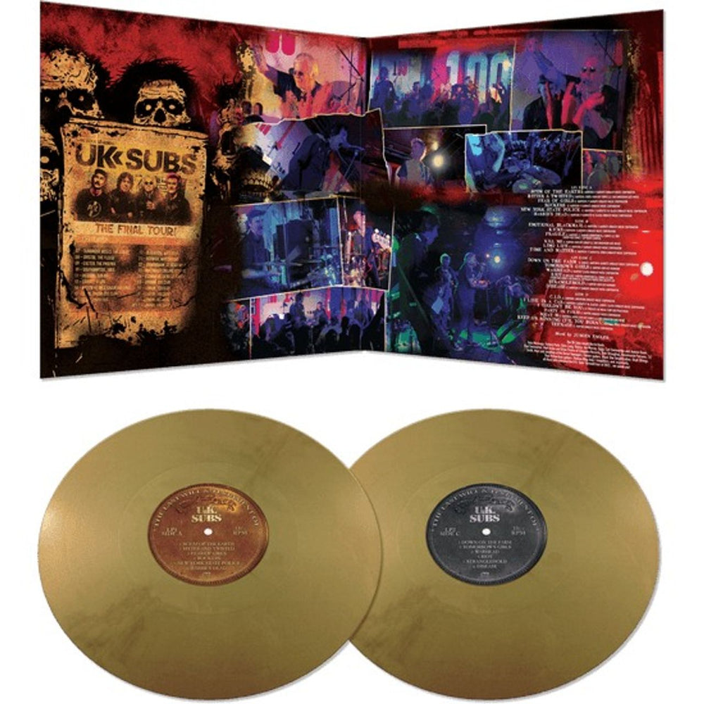 U.K. Subs The Last Will And Testament Of U.K. Subs - Gold Vinyl - Sealed US 2-LP vinyl record set (Double LP Album) 889466546112