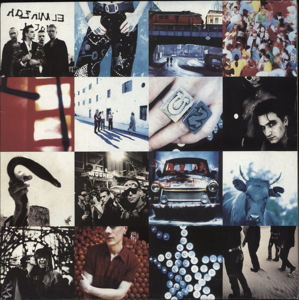 U2 Achtung Baby - Uncensored Sleeve + Inner - EX UK vinyl LP album (LP record) U28