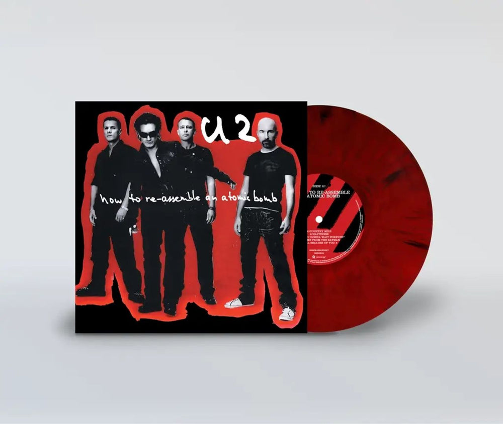U2 How To Re-Assemble An Atomic Bomb - Red Marbled Vinyl - Sealed UK vinyl LP album (LP record) 6553305