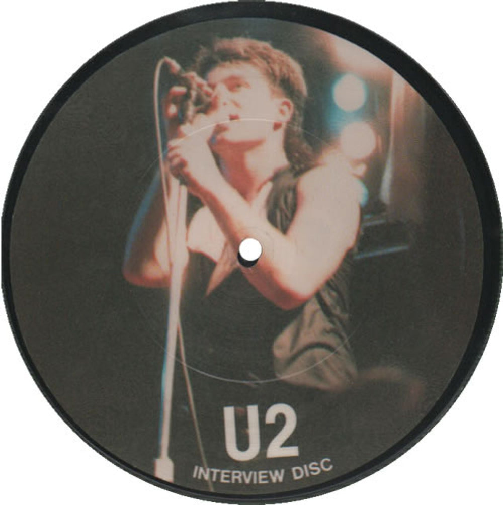 U2 Interview Disc - Newcastle 1.3.83 UK 7" vinyl picture disc (7 inch picture disc single)