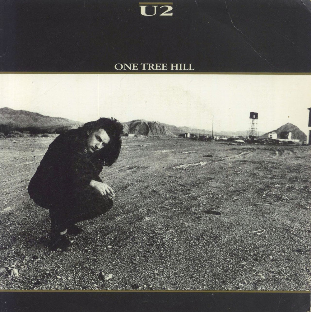 U2 One Tree Hill + Lyric Insert - VG Australian 7" vinyl single (7 inch record / 45) K338