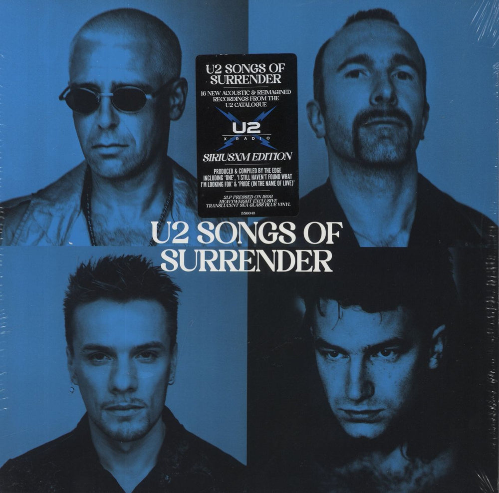 U2 Songs Of Surrender: SiriusXM Edition - Blue Vinyl - Sealed US 2-LP vinyl record set (Double LP Album) 5516040