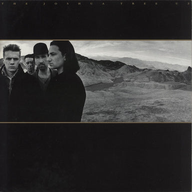 U2 The Joshua Tree + Sticker Japanese vinyl LP album (LP record) R28D-2066