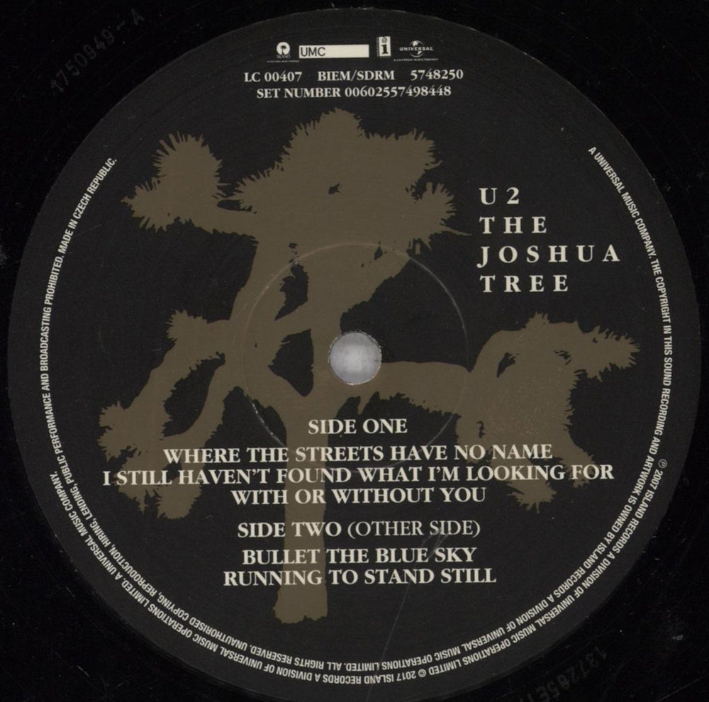 U2 The Joshua Tree - Remastered UK 2-LP vinyl record set (Double LP Album) U-22LTH844091