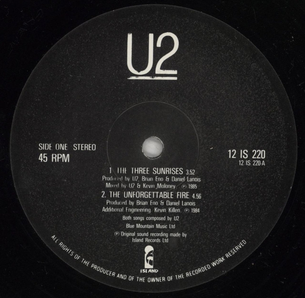 U2 The Unforgettable Fire - EX UK 12" vinyl single (12 inch record / Maxi-single) U-212TH771767