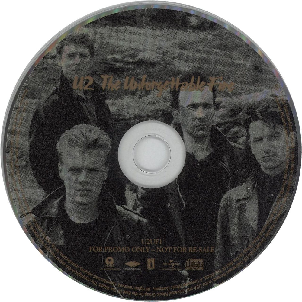 U2 The Unforgettable Fire Radio Sampler UK Promo CD single (CD5 / 5")