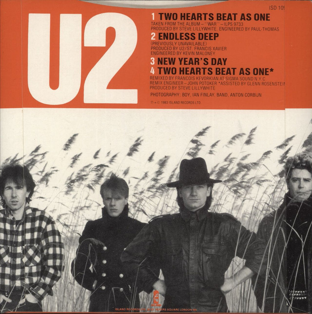U2 Two Hearts Beat As One - Double Pack UK 7" vinyl single (7 inch record / 45)