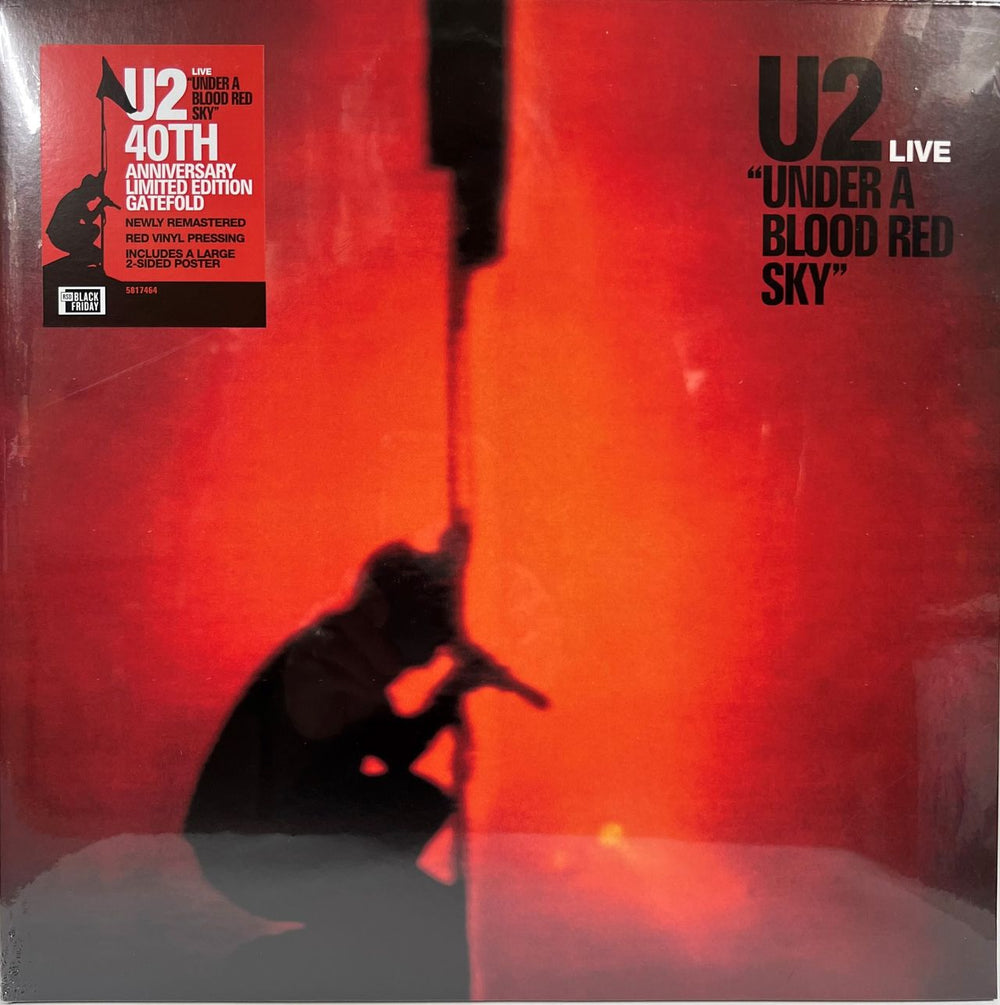 U2 Under A Blood Red Sky - RSD Black Friday 2023 - Red Vinyl 40th 