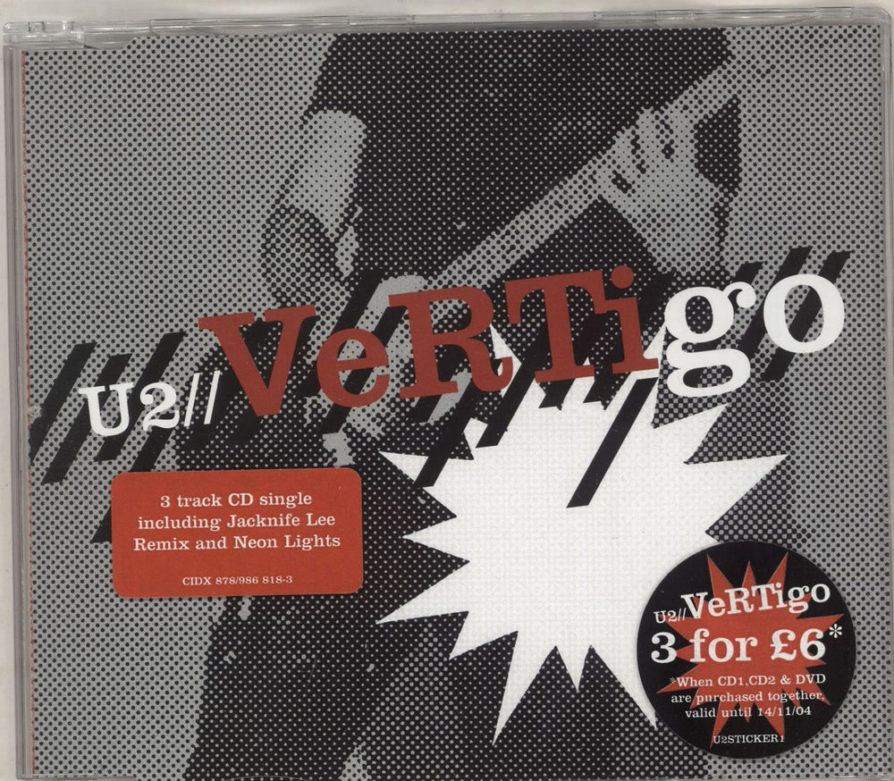 U2 Vertigo - CDs 1 & 2 UK 2-CD single set (Double CD single) U-22SVE306195