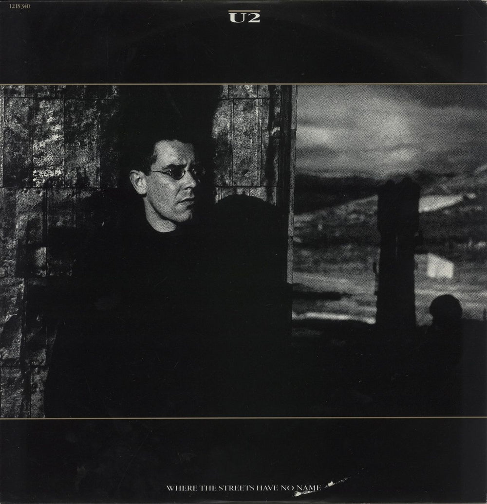 U2 Where The Streets Have No Name + p/s UK 12" vinyl single (12 inch record / Maxi-single) 12IS340