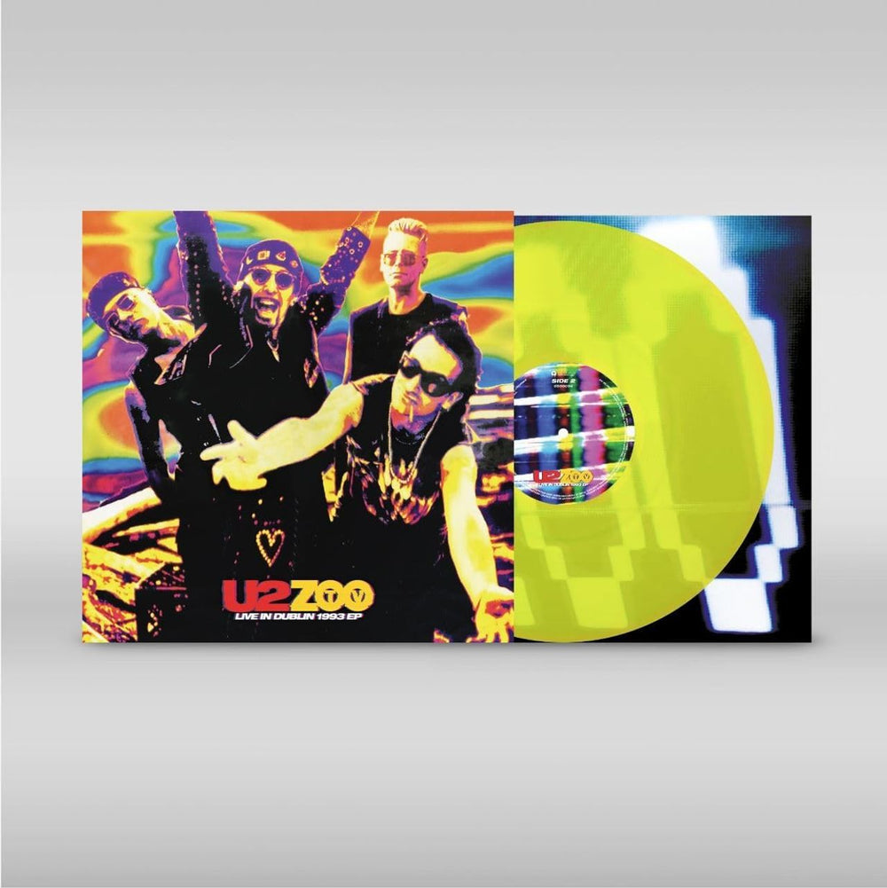 U2 Zoo TV Live In Dublin 1993 EP - Neon Yellow Vinyl 180 Gram - Sealed UK 12" vinyl single (12 inch record / Maxi-single) 6558094