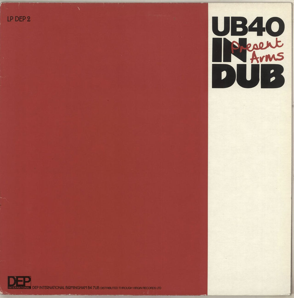 UB40 Present Arms In Dub UK vinyl LP album (LP record) LPDEP2