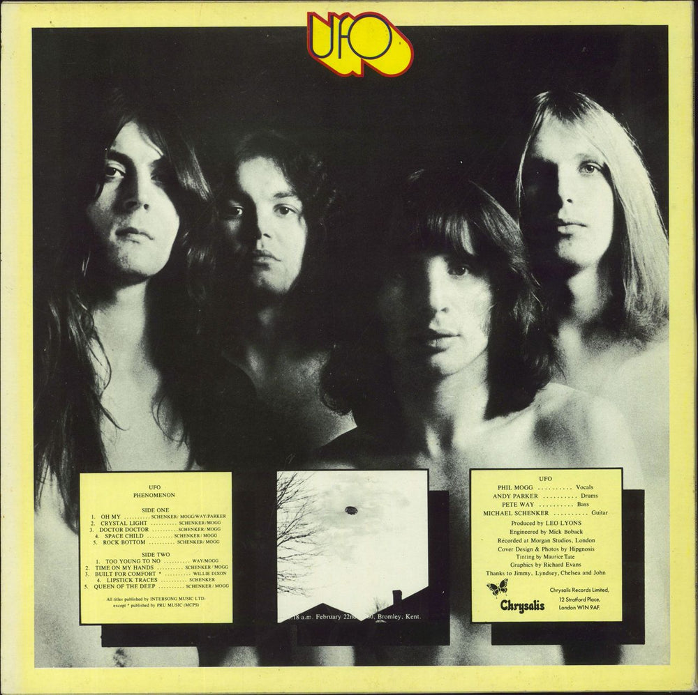 UFO Phenomenon - Blue Label - Misprint UK vinyl LP album (LP record)