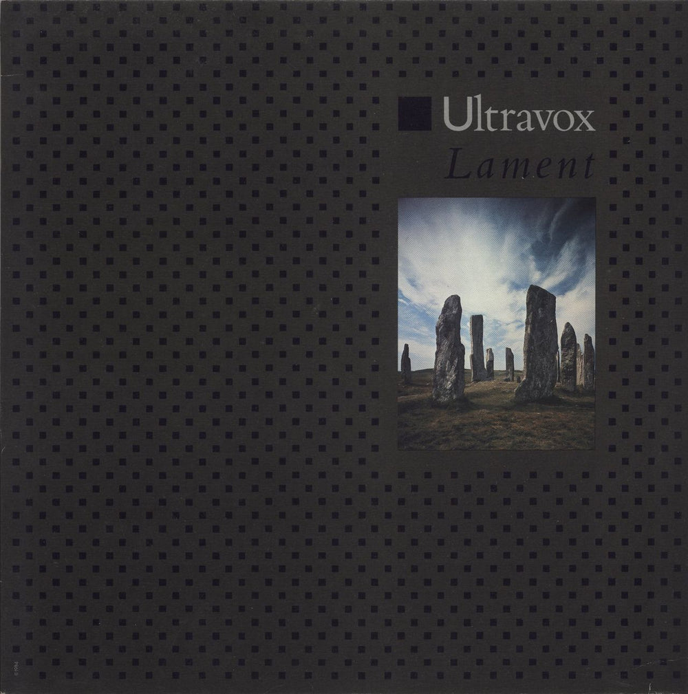 Ultravox Lament Canadian vinyl LP album (LP record) CHS41459