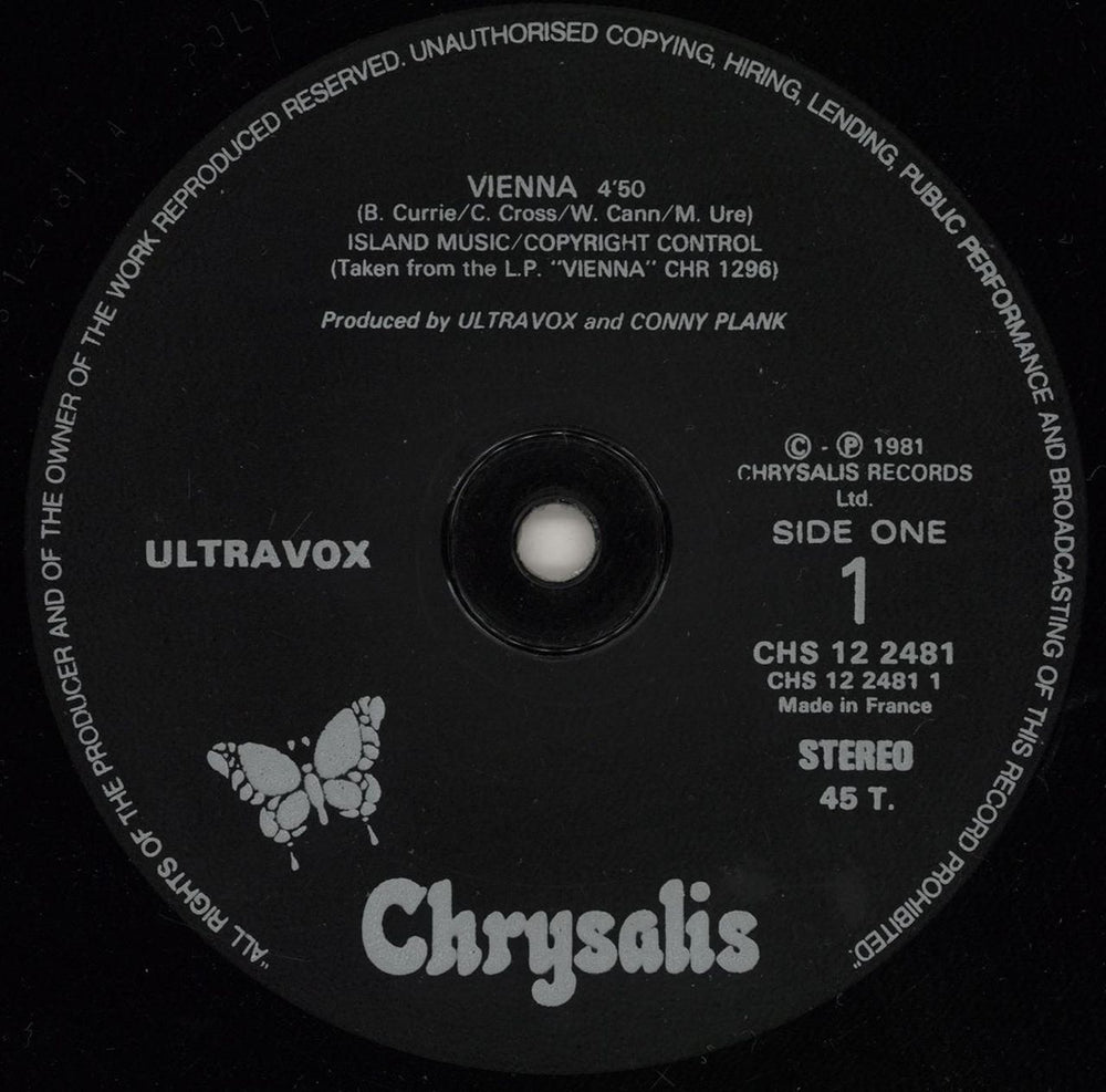 Ultravox Vienna French 12" vinyl single (12 inch record / Maxi-single) VOX12VI187510