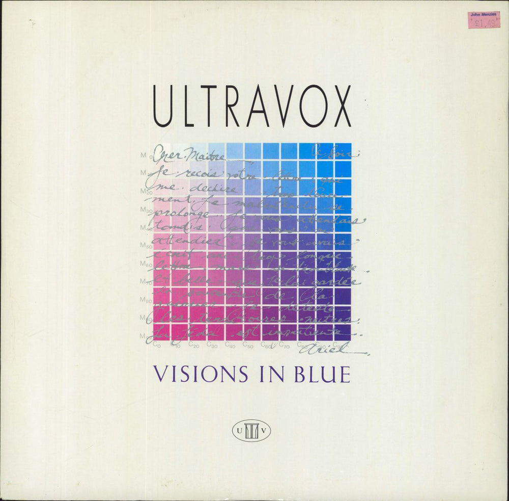 Ultravox Visions In Blue UK 12" vinyl single (12 inch record / Maxi-single) CHS122676