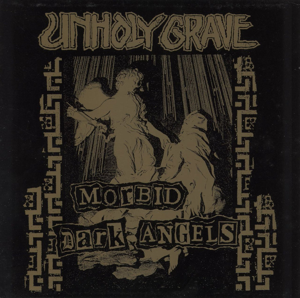 Unholy Grave Morbid Dark Angels / Final Collapse - Green Vinyl Italian vinyl LP album (LP record) DOR09