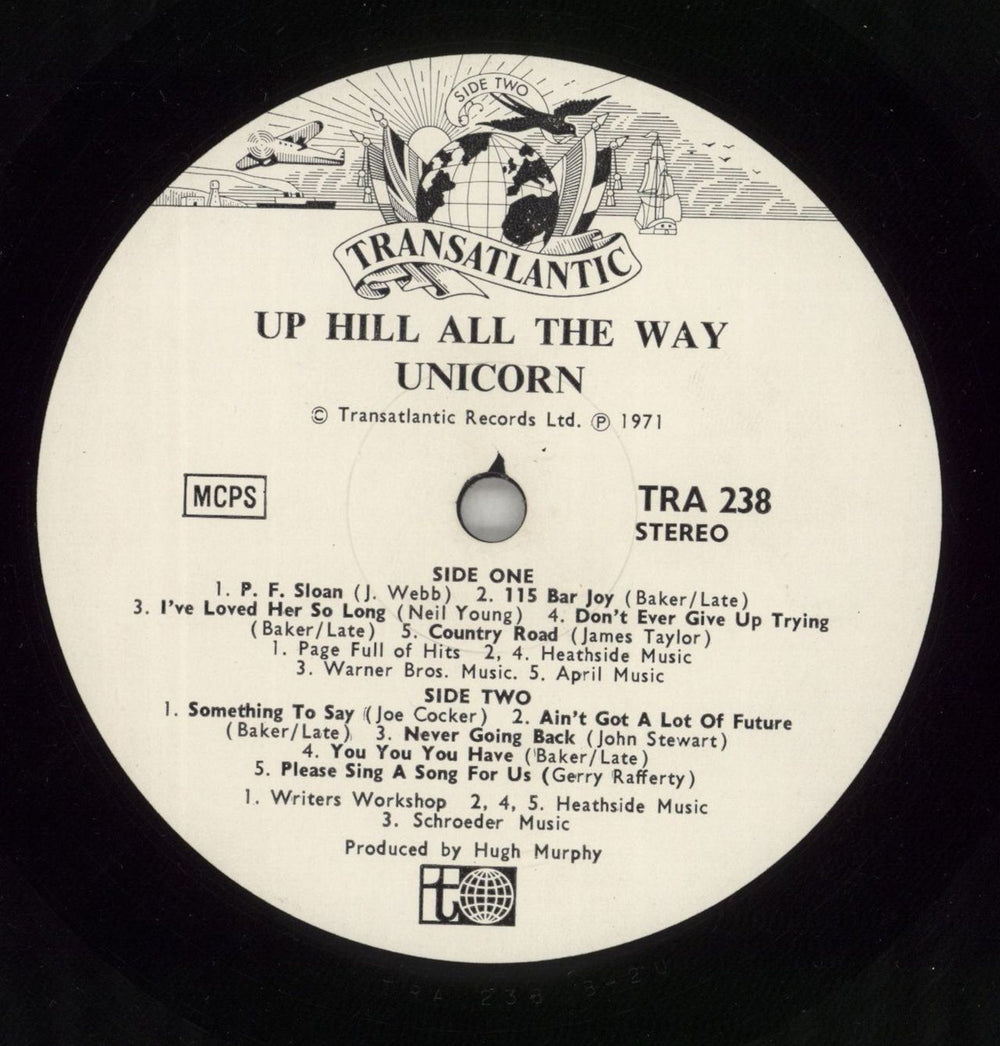 Unicorn Up Hill All The Way UK vinyl LP album (LP record) UNCLPUP688948