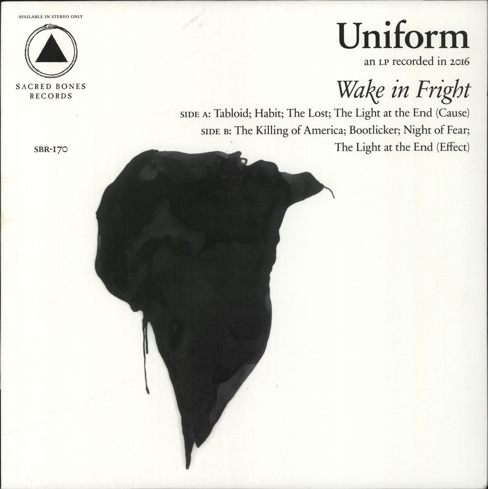 Uniform Wake In Fright US vinyl LP album (LP record) SBR-170