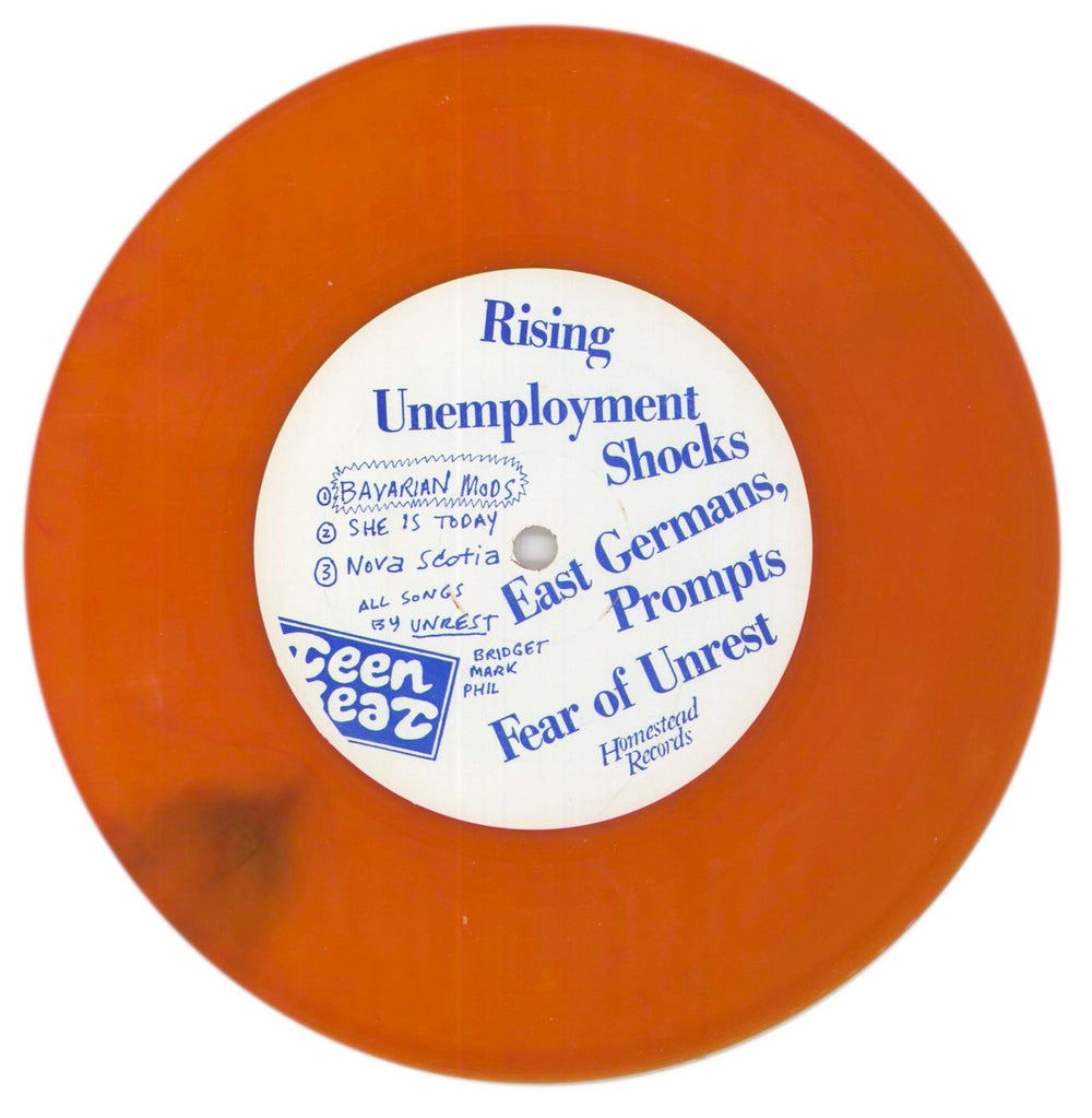 Unrest Bavarian Mods EP US 7" vinyl single (7 inch record / 45) UNR07BA316845