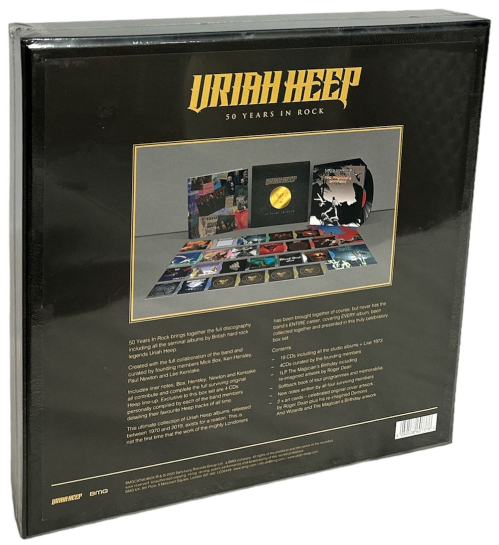 Uriah Heep 50 Years In Rock UK CD Album Box Set 4050538607376