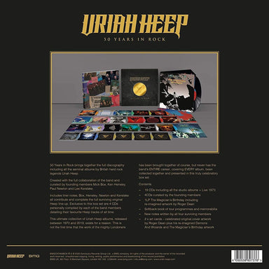 Uriah Heep 50 Years In Rock UK CD Album Box Set URIDXYE834058
