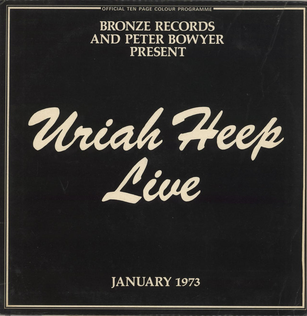 Uriah Heep Live + Inners - EX UK 2-LP vinyl record set (Double LP Album) ISLD1