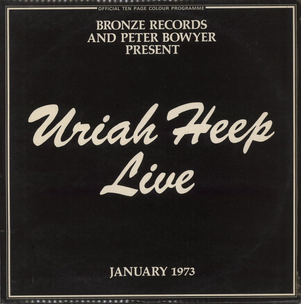 Uriah Heep Live + Inners - VG UK 2-LP vinyl record set (Double LP Album) ISLD1