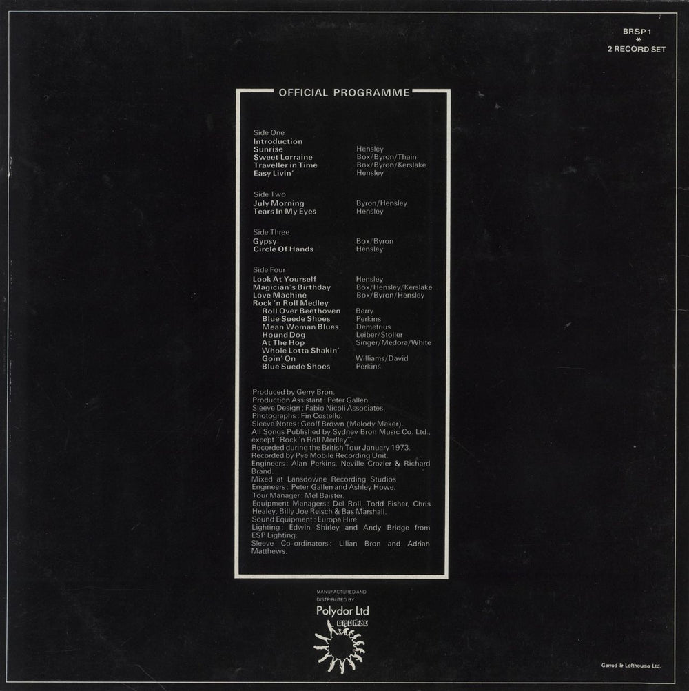 Uriah Heep Live UK 2-LP vinyl record set (Double LP Album)