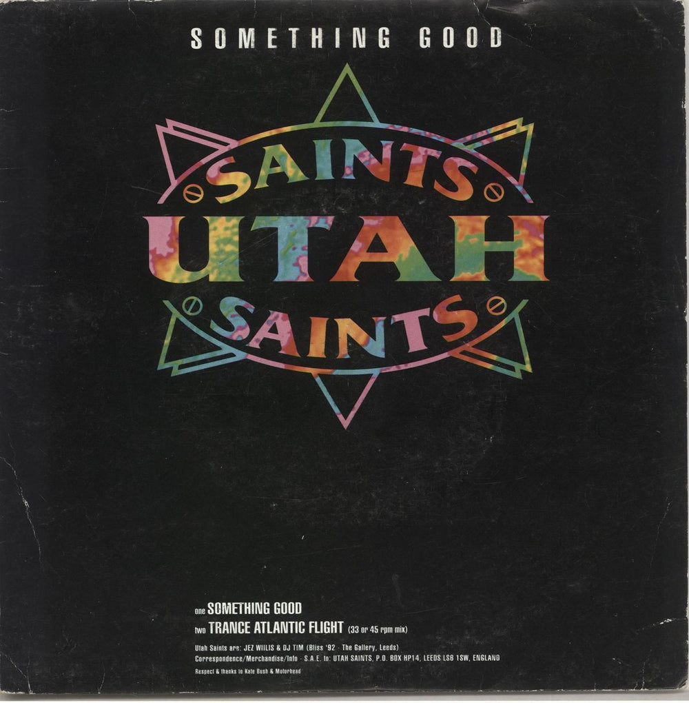 Utah Saints Something Good UK 7" vinyl single (7 inch record / 45) 869732-7