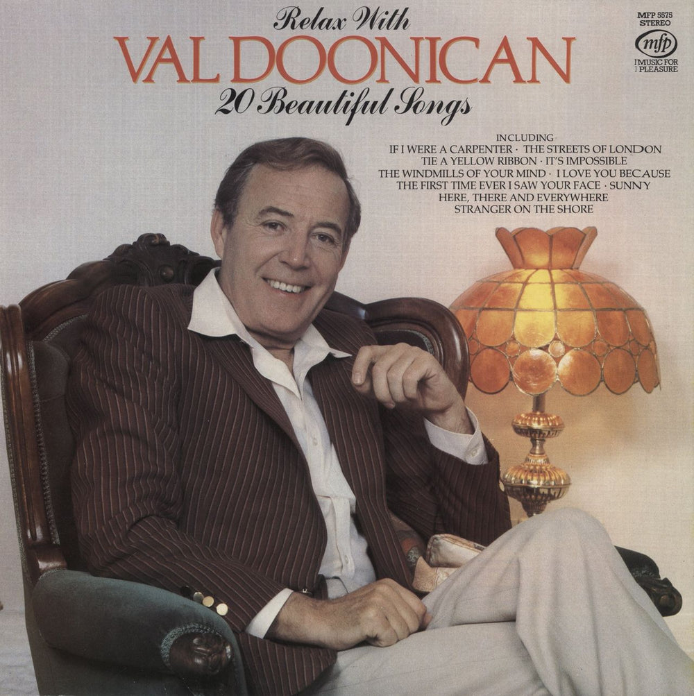 Val Doonican Relax With Val Doonican - 20 Beautiful Songs UK vinyl LP album (LP record) MFP5575