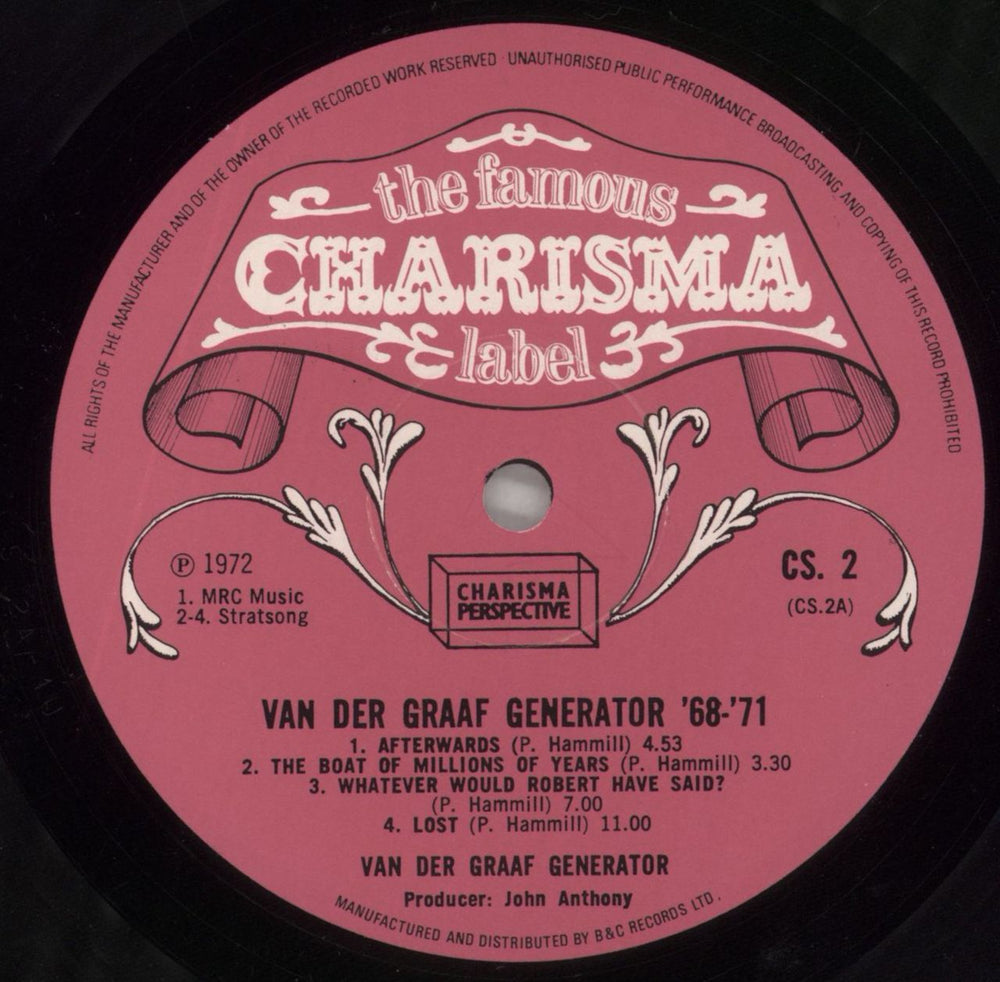 Van Der Graaf Generator 68-71 (Sixty Eight To Seventy One) - 1st UK vinyl LP album (LP record) VDGLPSI783937