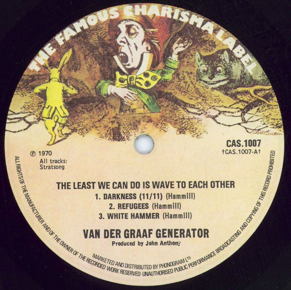 Van Der Graaf Generator The Least We Can Do - Small Madhatter UK vinyl LP album (LP record) VDGLPTH687292