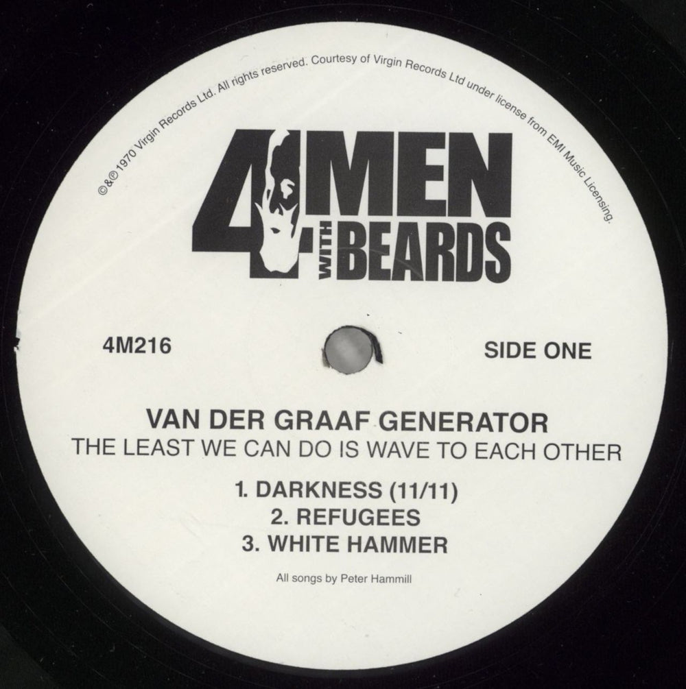 Van Der Graaf Generator The Least We Can Do US vinyl LP album (LP record) VDGLPTH610288