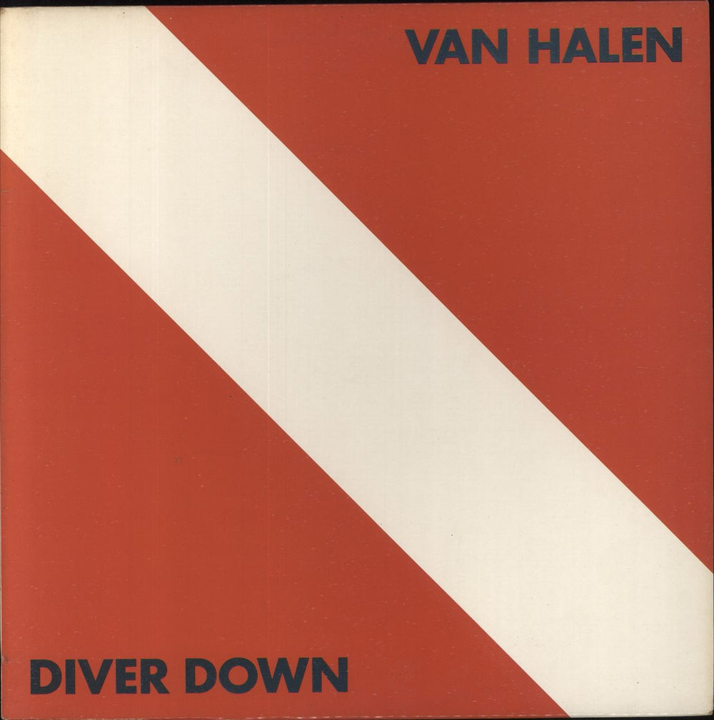 Van Halen Diver Down + Inner - EX UK vinyl LP album (LP record) K57003