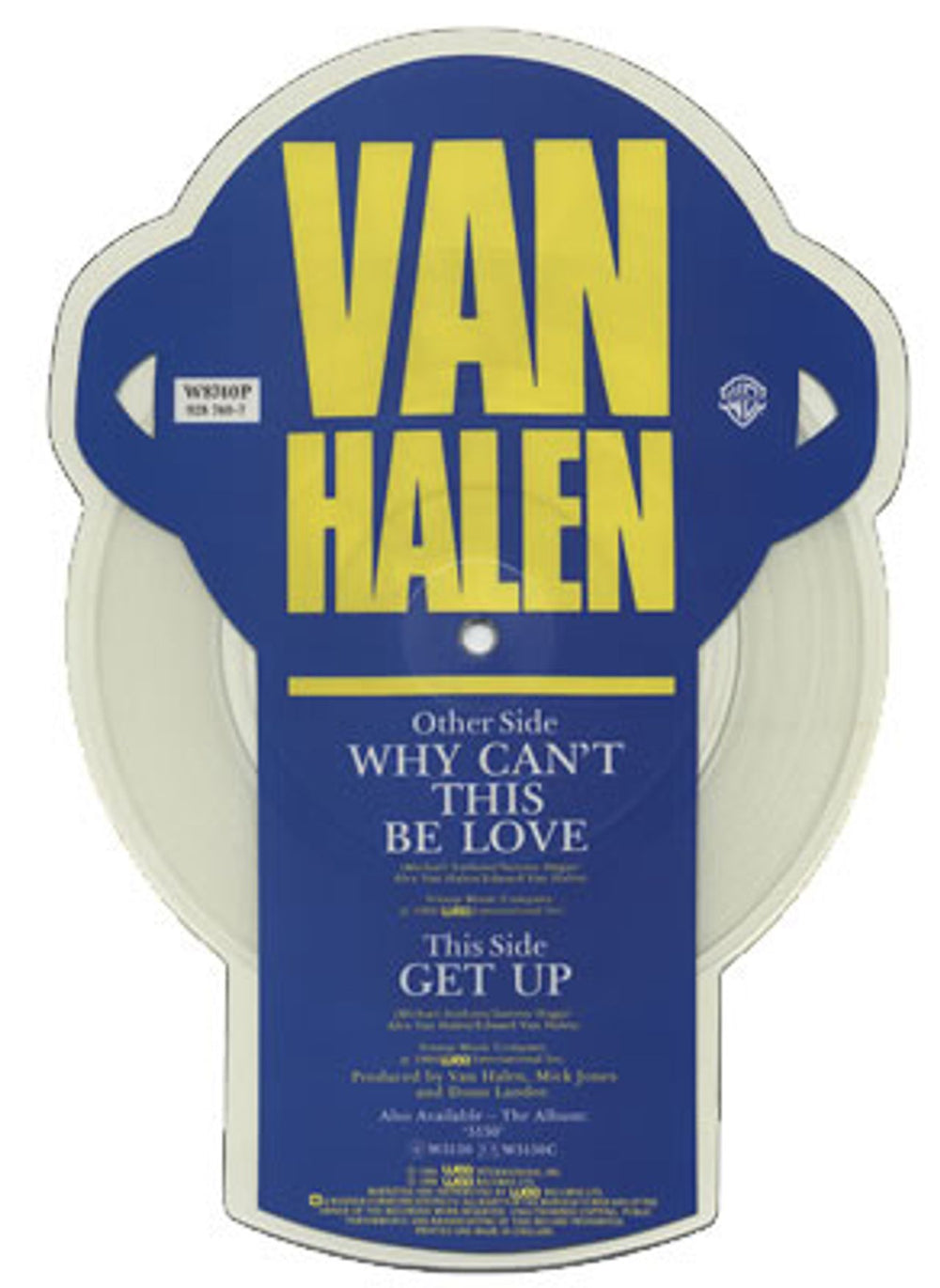 Van Halen Why Can't This Be Love + Plinth - Stickered PVC UK shaped picture disc (picture disc vinyl record) VNHSHWH361461