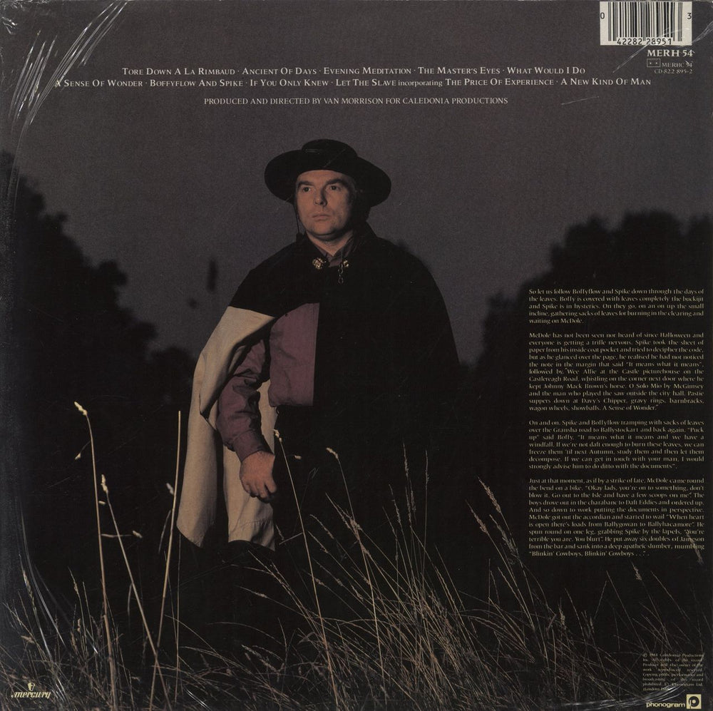 Van Morrison A Sense Of Wonder - Shrink UK vinyl LP album (LP record) 042282289513