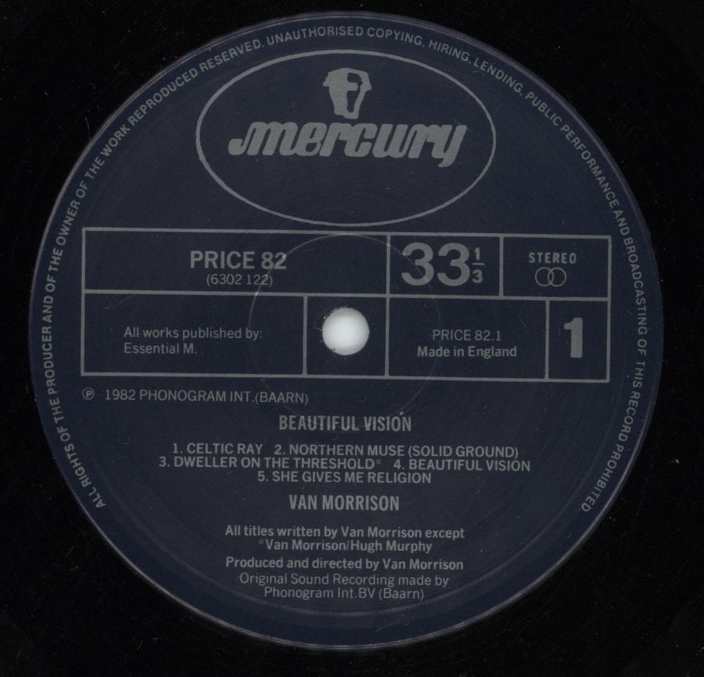 Van Morrison Beautiful Vision - EX UK vinyl LP album (LP record) VMOLPBE880094