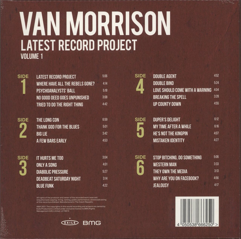Van Morrison Latest Record Project Volume I [3LP + Booklet] + CD - Sealed UK Vinyl Box Set 4050538666250