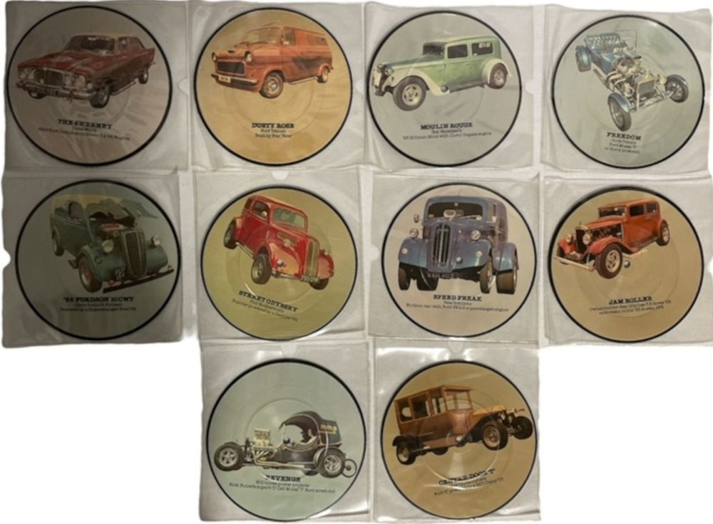 Various-50s/Rock & Roll/Rockabilly Cruisin Series - Set of 10 Picture Discs UK 7" vinyl picture disc (7 inch picture disc single) 9011-20