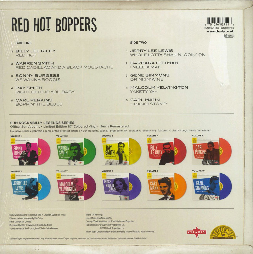 Various-50s/Rock & Roll/Rockabilly Red Hot Boppers - Red Vinyl - Sealed UK 10" vinyl single (10 inch record) 801056827418